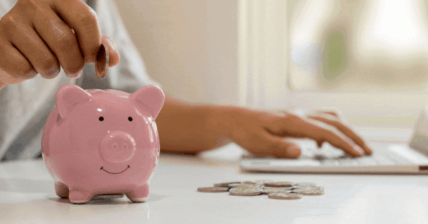 Money in Piggy bank