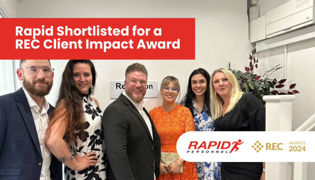 Rapid Shortlisted for a REC Client Impact Award