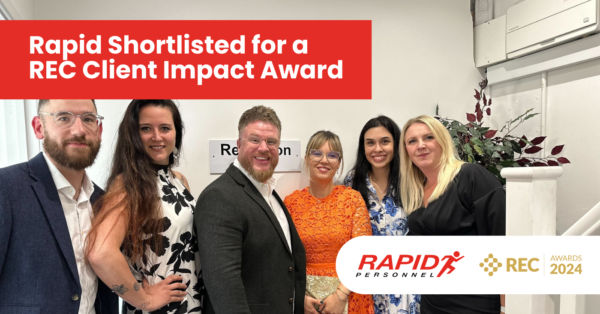 Rapid Shortlisted for a REC Client Impact Award